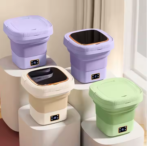 Mini Lave-linge Pliable – Lavez Facilement, Gagnez du Temps !