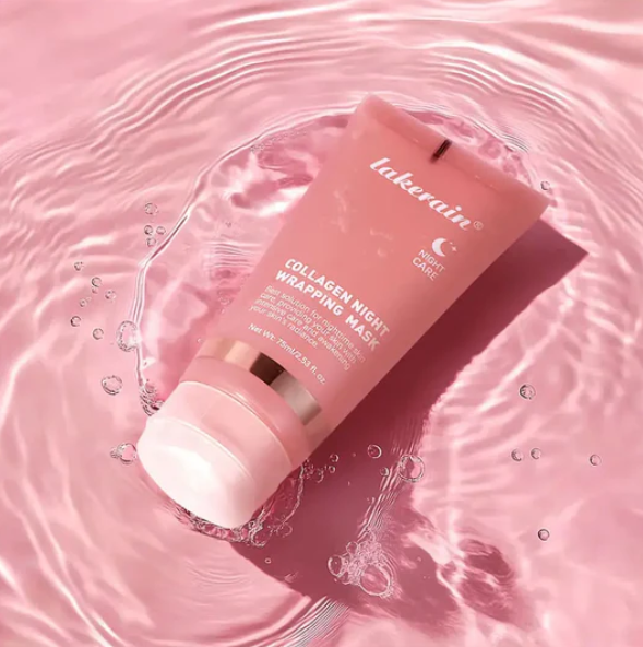 🌙 Masque de Nuit au Collagène – Lakerain® Offrez à votre peau un soin de nuit intensif pour un réveil éclatant ✨